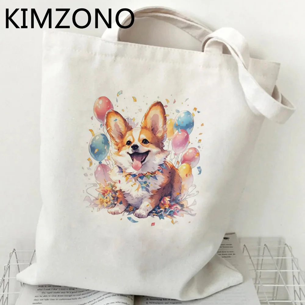 

Сумка для покупок Corgi, Холщовая Сумка, Экологичная сумка, сумки, экологичные сумки для покупок, бесплатная доставка, джутовые сумки для покупок