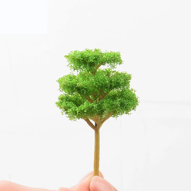 G HO N Scale Model Wire Tree Bright Green Trees Field for Handmade Military Diorama Railway Train Layout Scenery Landscape Decor
