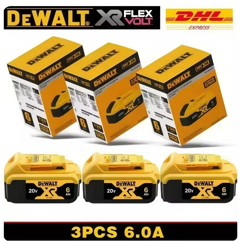 Original Dewalt 20V/60V 9.0Ah Power Tool Battery DCB206 DCB205 DCB200 DCF887 DCG405 DCD791 DCF922 DCF850 DCD805 Tool Battery