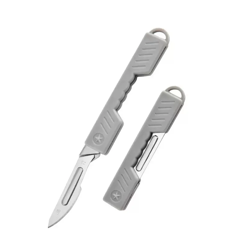 أداء صغير للطي تكلفة الآلات مشرط الطبية سكين للفرد EDC في الهواء الطلق تفريغ سكين جيب مادة PP #6