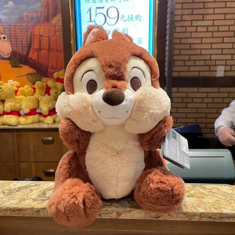 Disney-muñecos de peluche de Chip y Dale de 30cm, peluches de Anime, almohada de abrazo suave para dormir, regalo de cumpleaños y Navidad