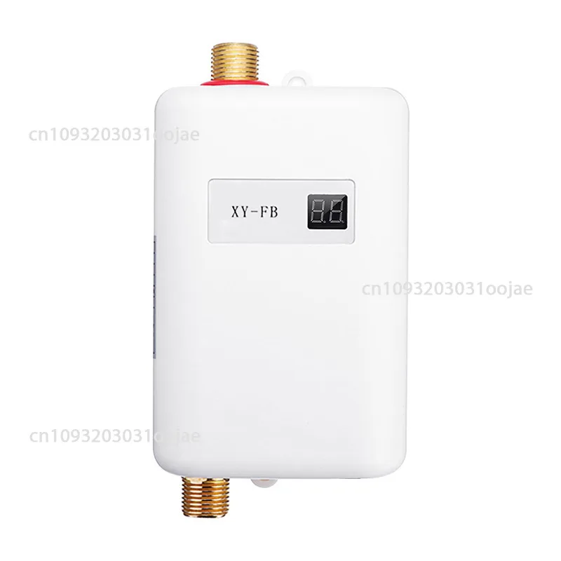 

Electric Water Heater-110V 220V Small Instant Hot Water Heater Under Sink Plug in Tankless Water Heater on Demand with LCD