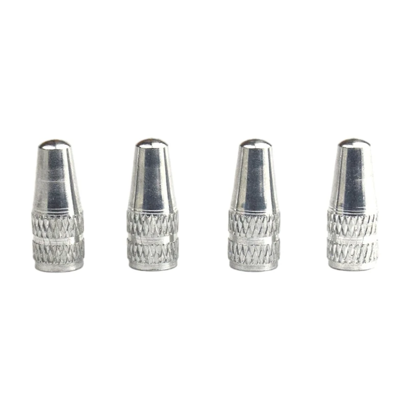 4Pcs Aluminum Alloy Bike Tire Caps Air Dust Covers Bike Valves Stem Caps Cycling Tire Air Valves Caps Easy to Install