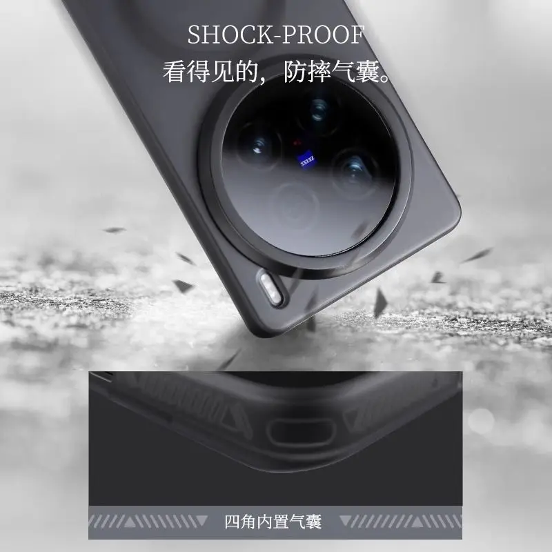 Funda para VIVO X300 Pro 200 Ultra lujosa sensación de piel mate Magsafe Funda de teléfono con imán para VIVO X 300 Pro Funda de parachoques a prueba de golpes