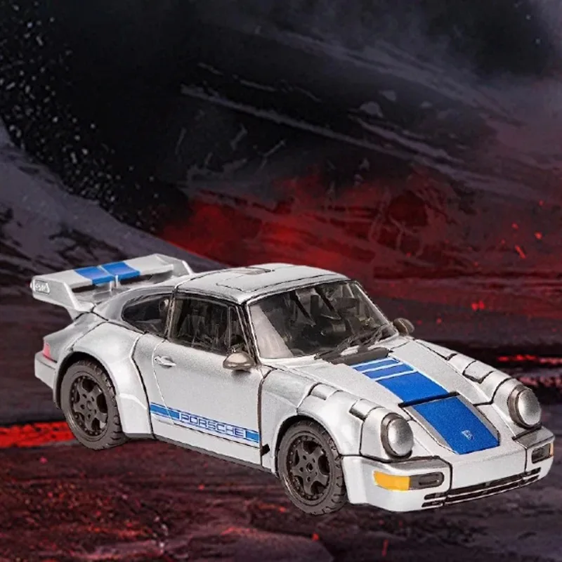 애니메이션 트랜스포머 오토봇 미라지 크리스마스 선물 또는 컬렉션 정품 액션 피규어 모델 장난감 선반