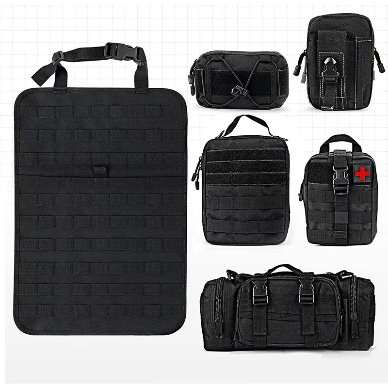 

Tactical Car Seat Back Organizer Pockets - Heavy Duty Rear Seat Storage Bag Holder for Auto Vehicle Accessories