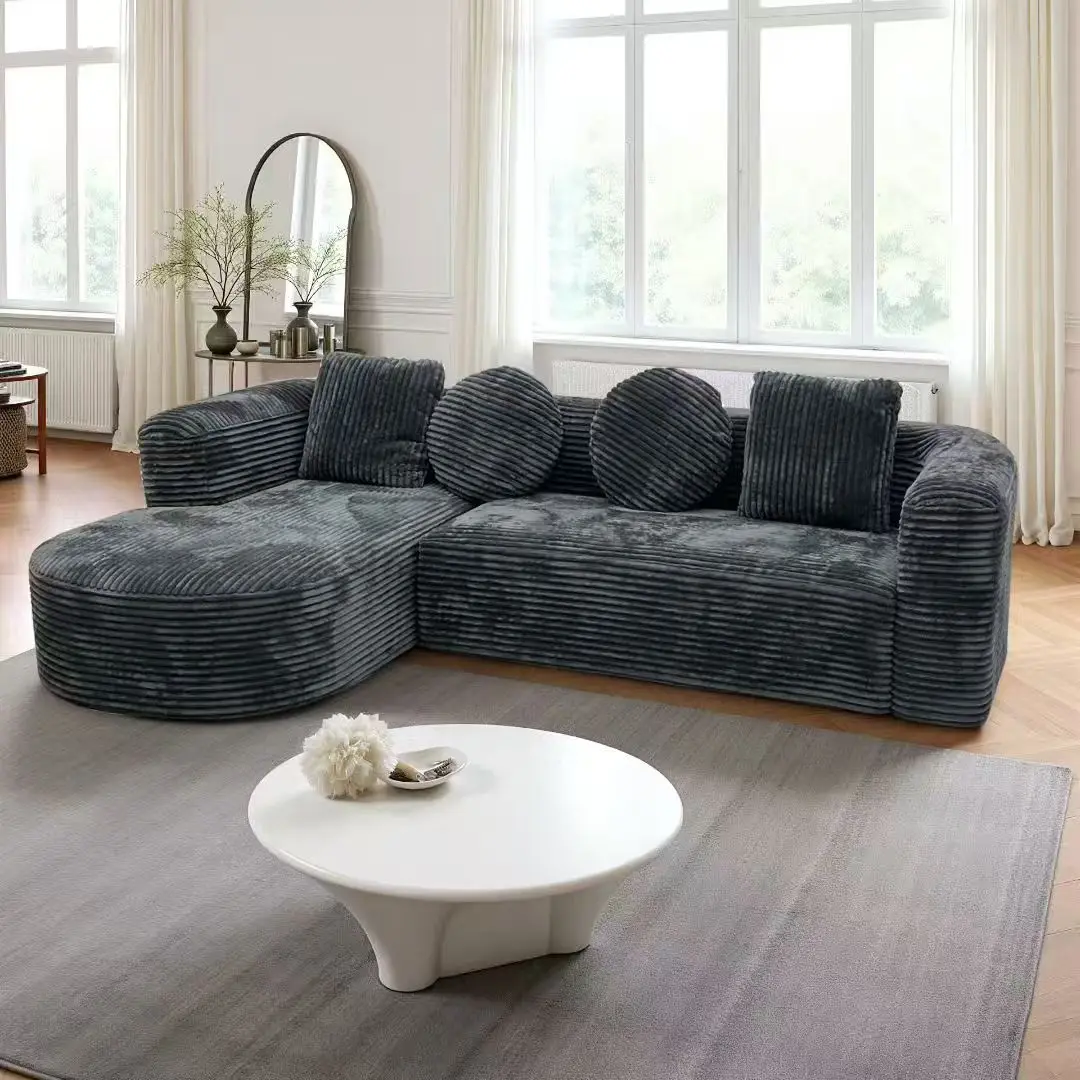 Set Furniture Couches Modern Lounge for Living Room Furniture New Design Vacuum Packing Compressed l Shape Compressed Sofa