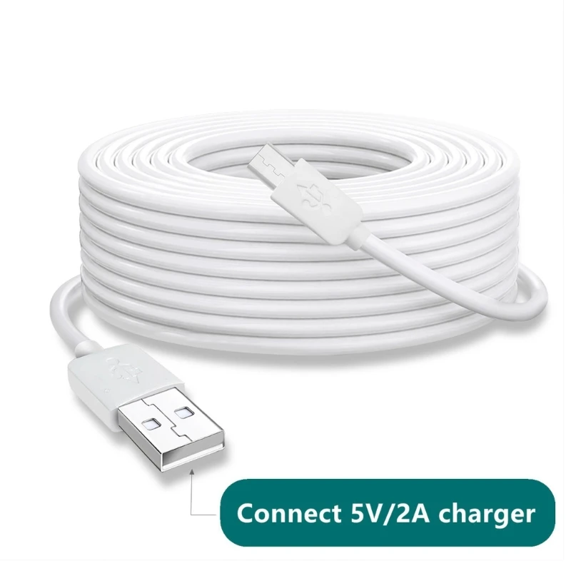 carregador USB para micro USB durável para alimentação CCTV/telefone/tablet