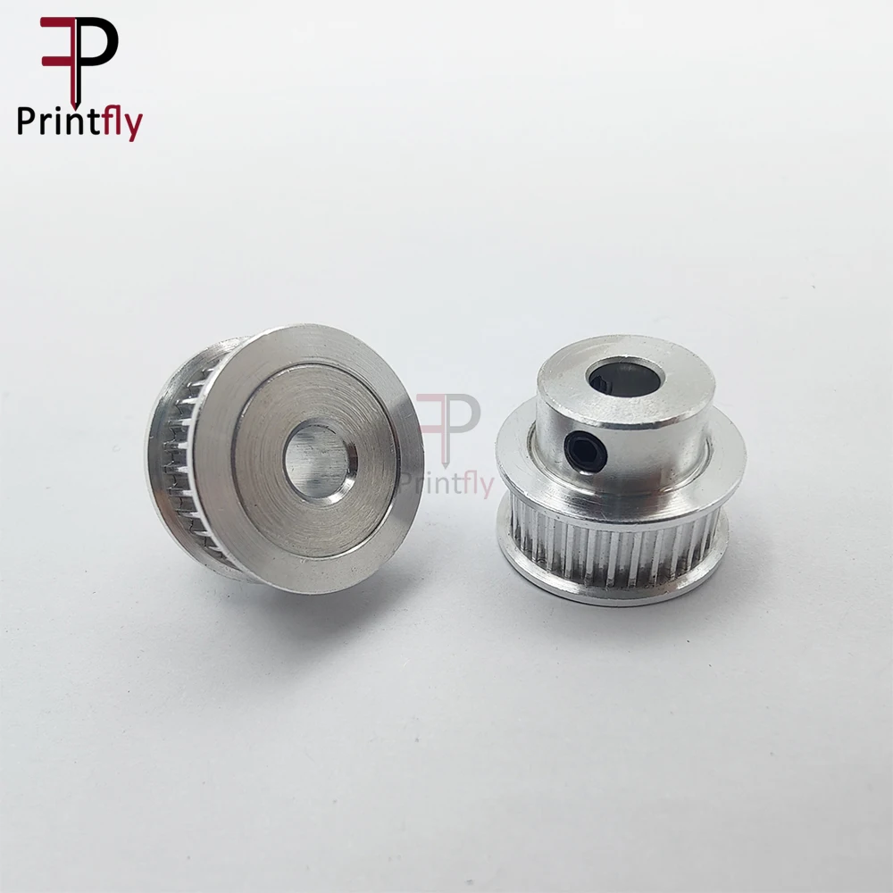 Printfly 2GT 32 Teeth GT2 Timing Pulley 2M Bore5/6/6.35/8/10mm For Belt Width 6/9/10mm GT Timing Belt GT2 Pulley Belt 32T