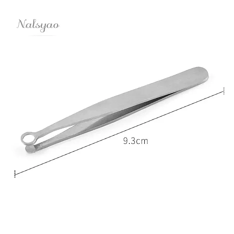 Stainless Steel Nose Hair Trimming Tweezers Eyebrow Facial Scissors Manicure Cut Trimmer