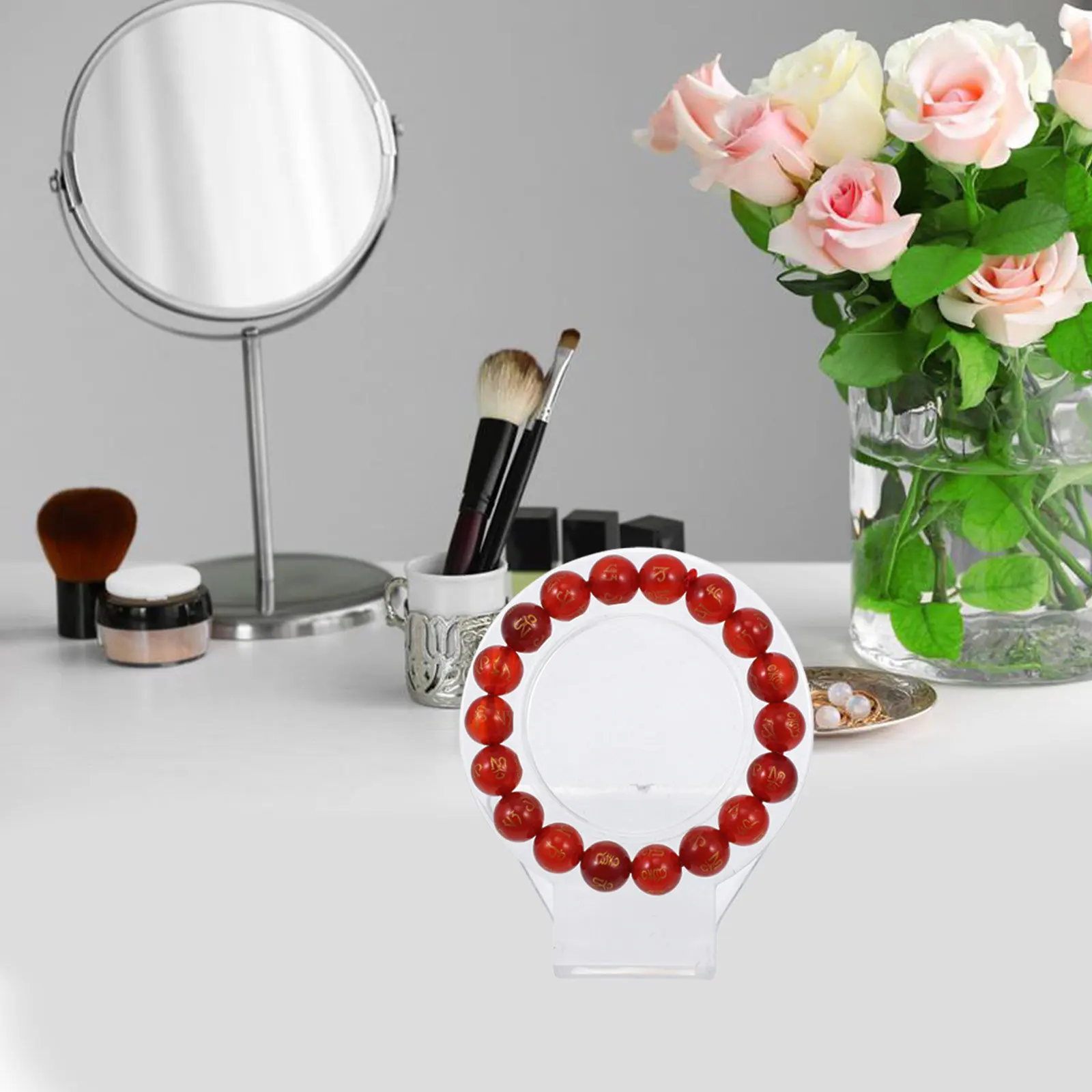 

8Pcs Acrylic Transparent Bracelet Display Stand Clear Jewelry Holder Rack Stable Countertop Organizer for Selling Bangle