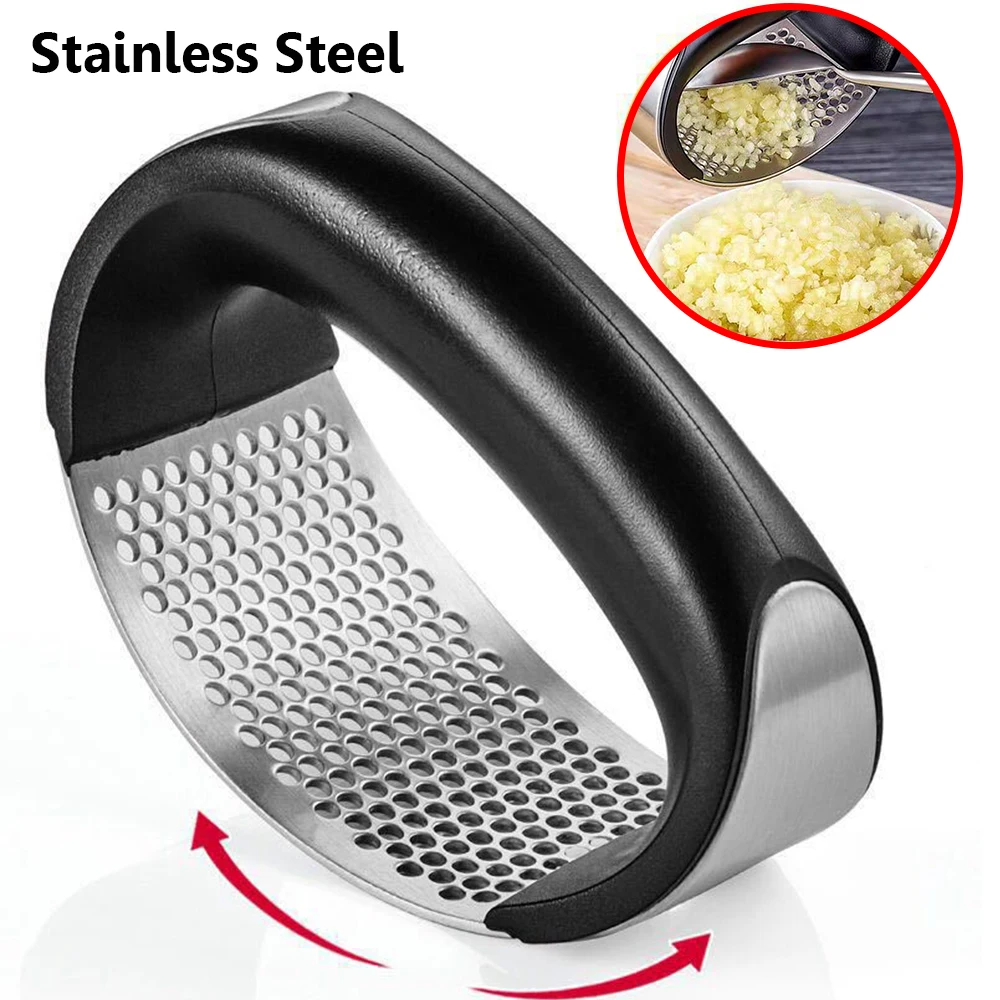 

Stainless Steel Manual Garlic Press, Garlic Mashers, Ring Peeler, Garlic Mincer, Vegetable Tools, Kitchen Accessories