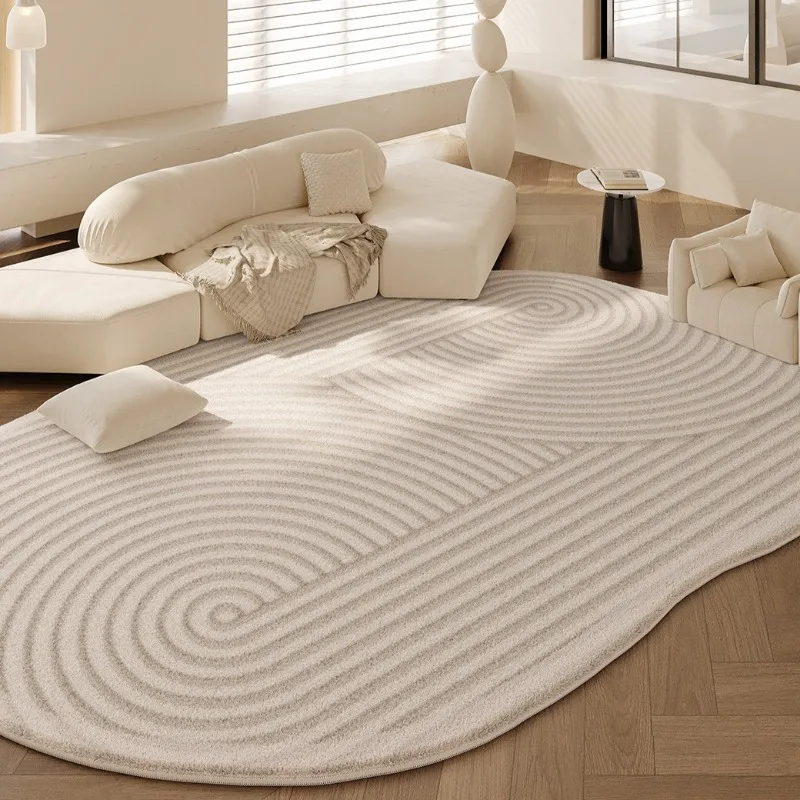 Special-shaped Carpet for Living Room Cream Style Bedroom Bedside Rug Indoor Home Plush Sofa Coffee Table Chair Floor Mat Tapis