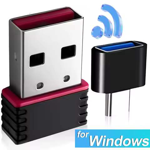 Universal RTL8188FTV USB Wireless Network Card Type C OTG Adaptor for Laptop Phone PC High-speed Portable Mini WiFi Dongle