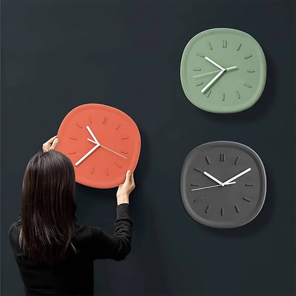 

Silicone Mold for DIY Cement Wall Clock - Modern Hanging Clock, Creative Home Decor Mold for Living Room, Unique Concrete Clock