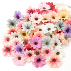 Cheap 30Pcs Gerbera Artificial Flower Home Party Decor Wedding Decoration Accessories Wreath DIY Christmas Craft Fake Flowers