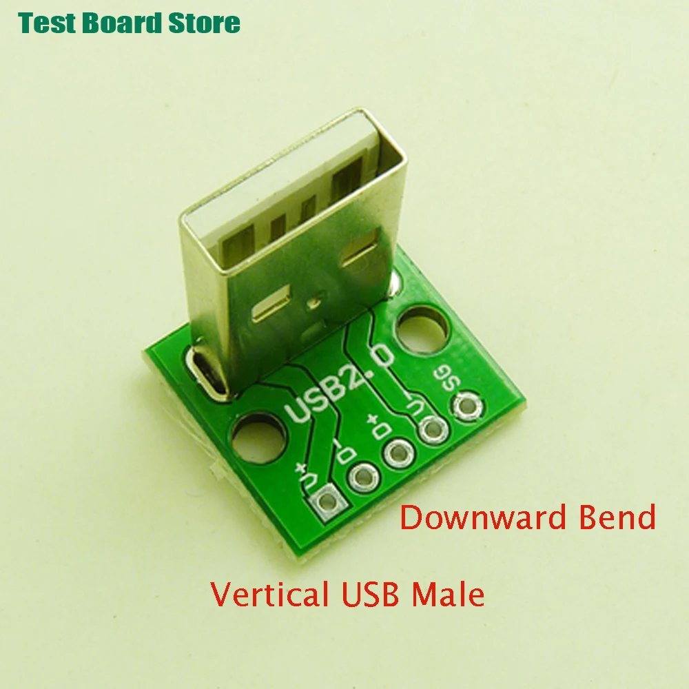 TestBoard 1PcVertical 3.0 USB connettore per saldatura maschio Micro femmina MINI 8P femmina TYPE-C testa dati di ricarica maschio e femmina 2P/4P