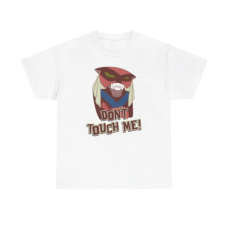 Brak Don't Touch Me! Unisex Heavy Cotton Tee Funny Cartoon Network Brak Show Space Ghost Quote Shirts Women Men Tee Tops Summer
