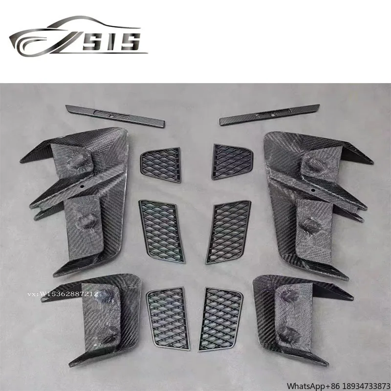 G Class W464 Fender Ducts Air Vent Covers W463a W464 G63 G500 G550 Carbon Fiber Accessories PP Body Parts Exterior