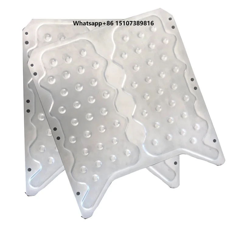 3003 vacuum brazed aluminum stamped liquid-cooled cold plate for new energy vehicle prismatic battery module components