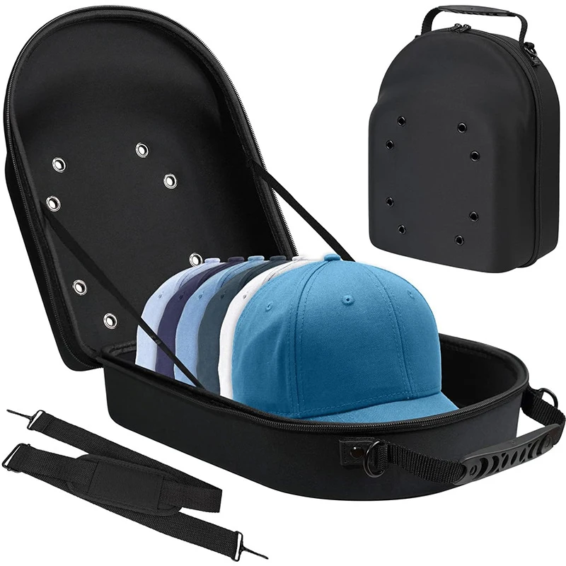 

Unisex Baseball Hat Travel Bag EVA Anti-pressure and Anti-deformation Baseball Cap Bag High Quality Portable Sports Hat Bag