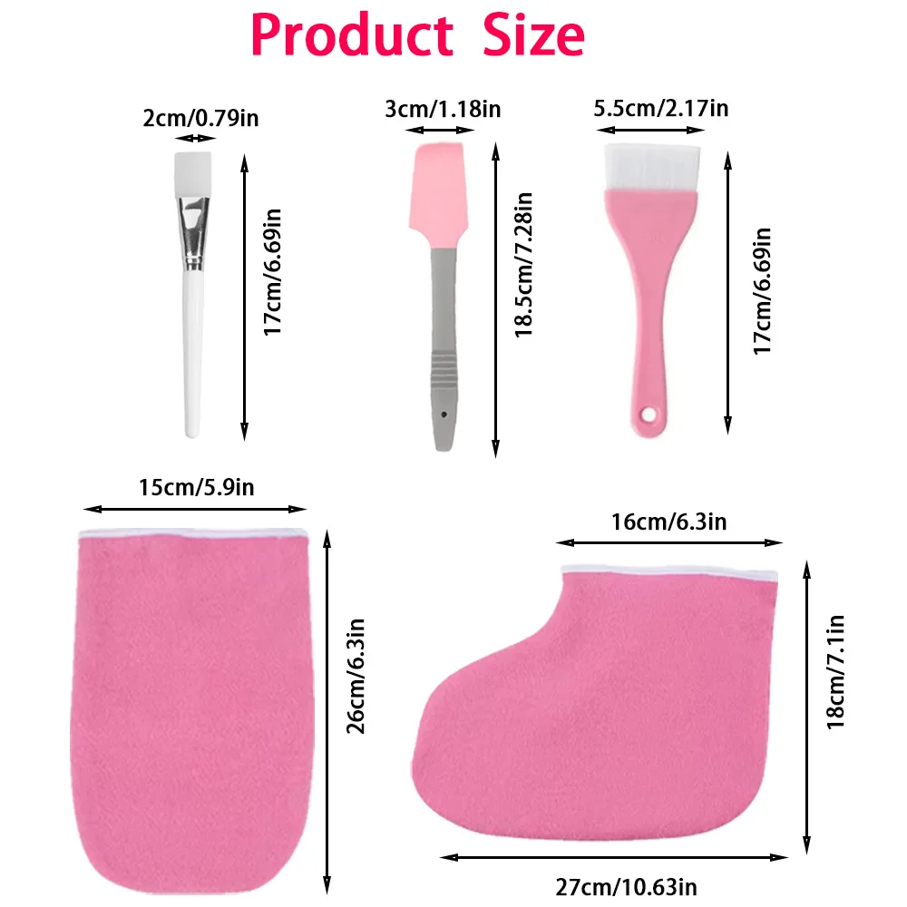 Jecaliz Nail Paraffin Wax Hands Feet Mitts Infrared Therapy SPA Machine Cotton Glove Skin Care Heat Wax Mitten Nail Art Tools