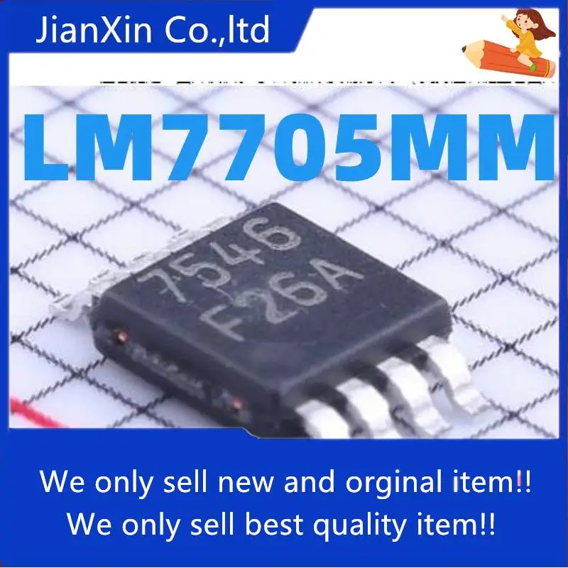 

10pcs 100% orginal new LM7705MM silk screen F26A patch MSOP-8 voltage output low noise negative bias