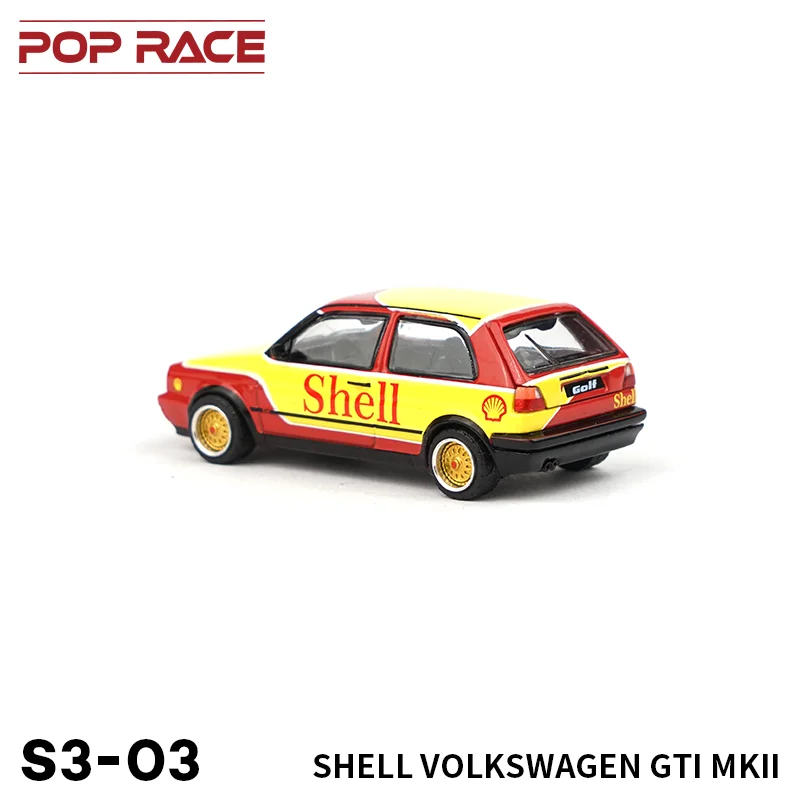 XCARTOYS-Modèle de voiture en alliage pour enfants, POStore ACE 1/64Golf GTI MK2 Shell, collection de jouets décoratifs, cadeaux de vacances pour enfants