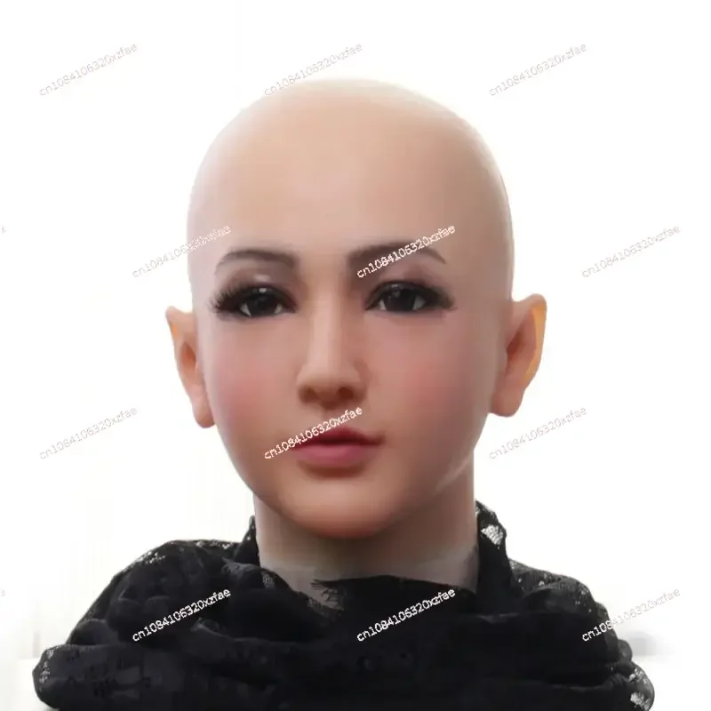 Mask Full Face Silicone Men's Female Headgear Fake Mother Silicone Mask All-Inclusive Cosplay Simulation Men's