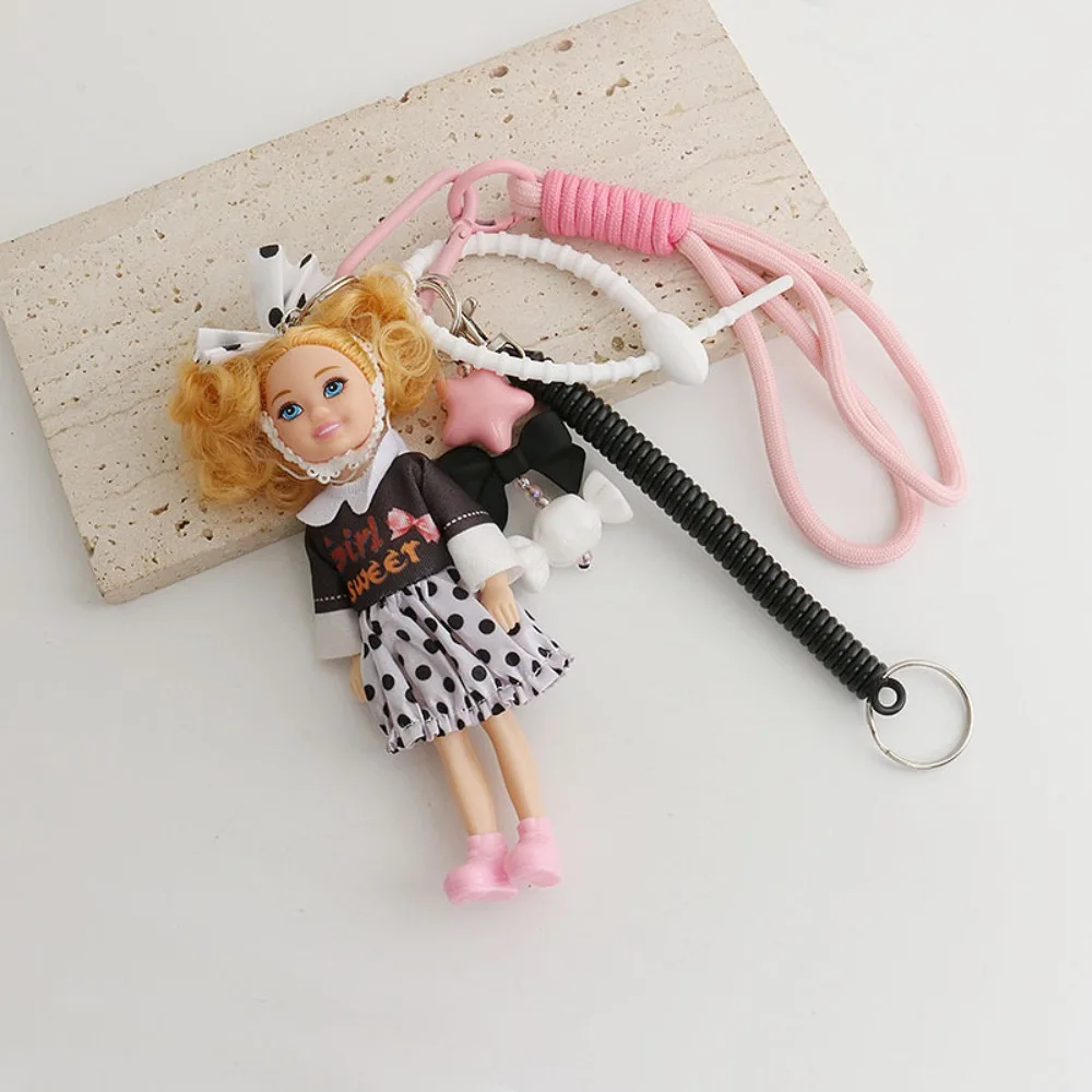 New Barbie Doll Barbie Doll Pendant Hanging Ornament DIY Change Clothes Car Key Ring Bag Charm Cute