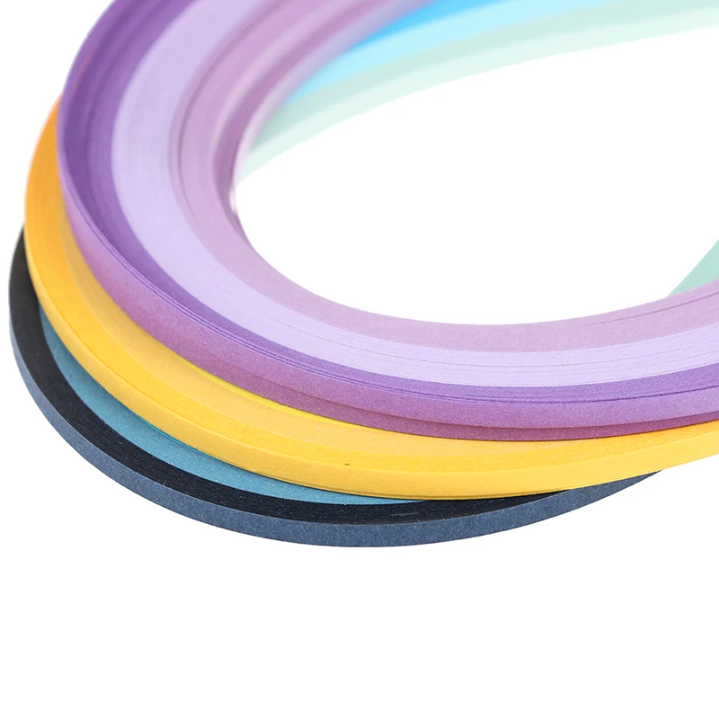 Set di strisce di carta per quilling da 100 pezzi, 3 mm, 39 cm, carta a colori sfumati per artigianato, strumento per quilling fai da te, carta fatta a mano