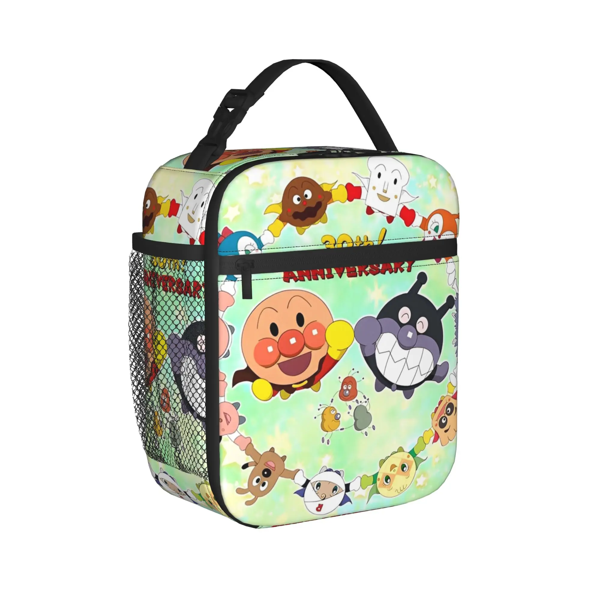 

Термосумки для обедов с героями аниме A-Anpanmans, многоразовые, портативные контейнеры для еды, сумки-тоут для ланчей