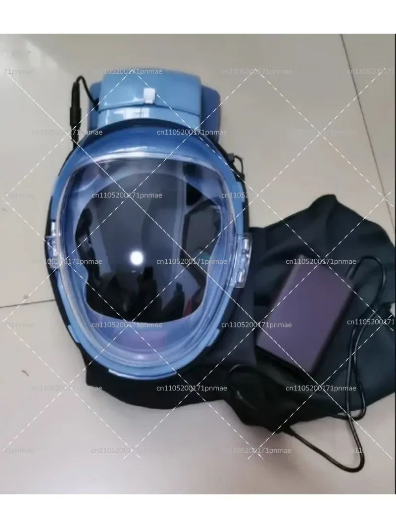 Rechargeable Motorized Air Purifying Respirator with Face Shield, Comfortable Dust Hood for Construction Painting