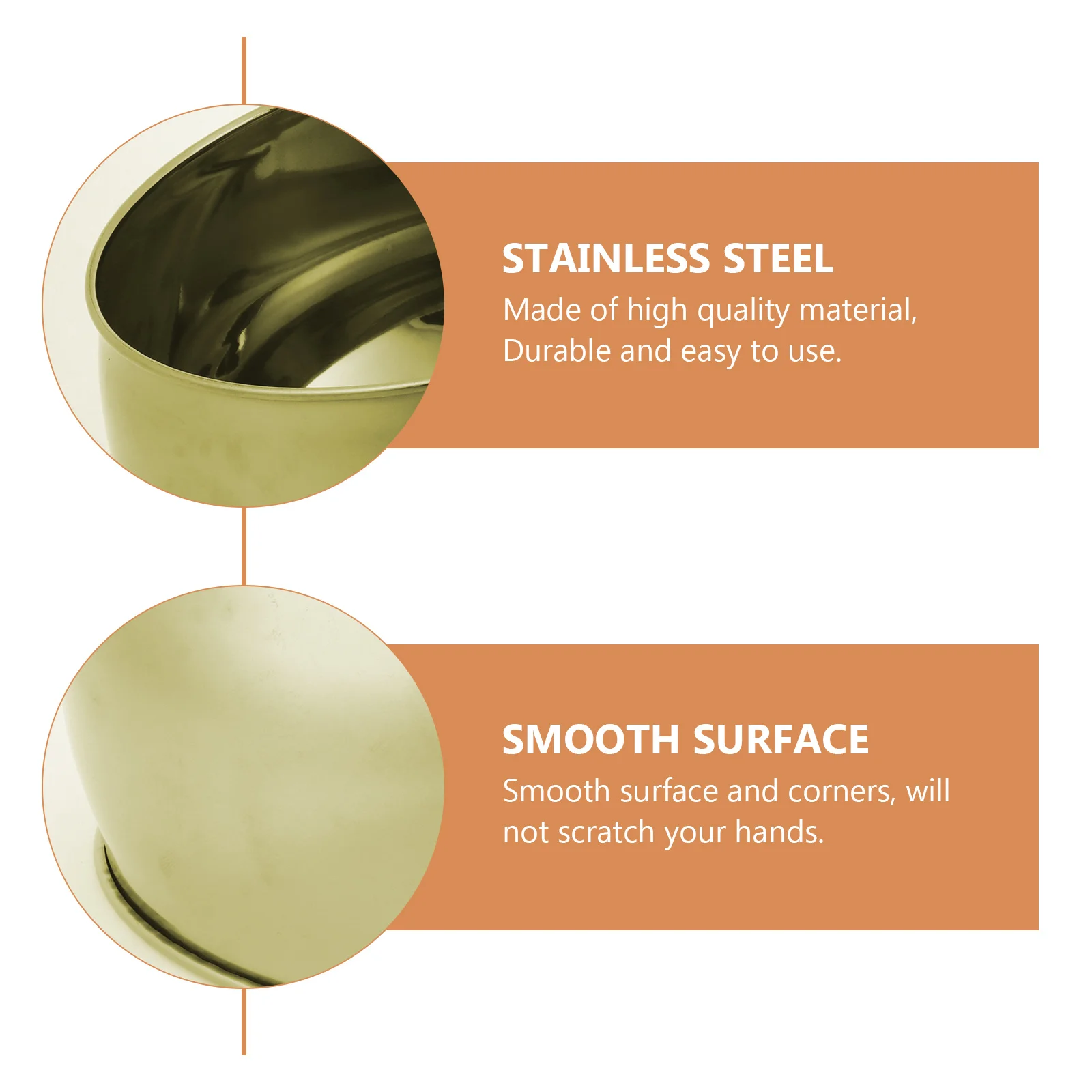 

Stainless Steel Round Salad Bowl Smooth Surface Kitchen Supplies Multi-Purpose Soup Container Bowl Soup Container