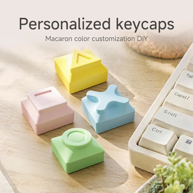 Cross axis keycaps, geometric keycaps, personalized keycaps