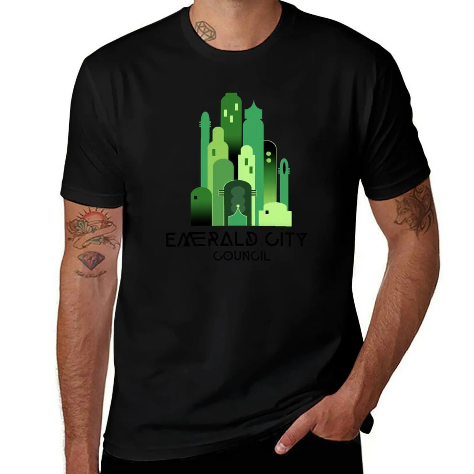 Emerald City Council Logo T-Shirt Festival Party Tee Top T-Shirt