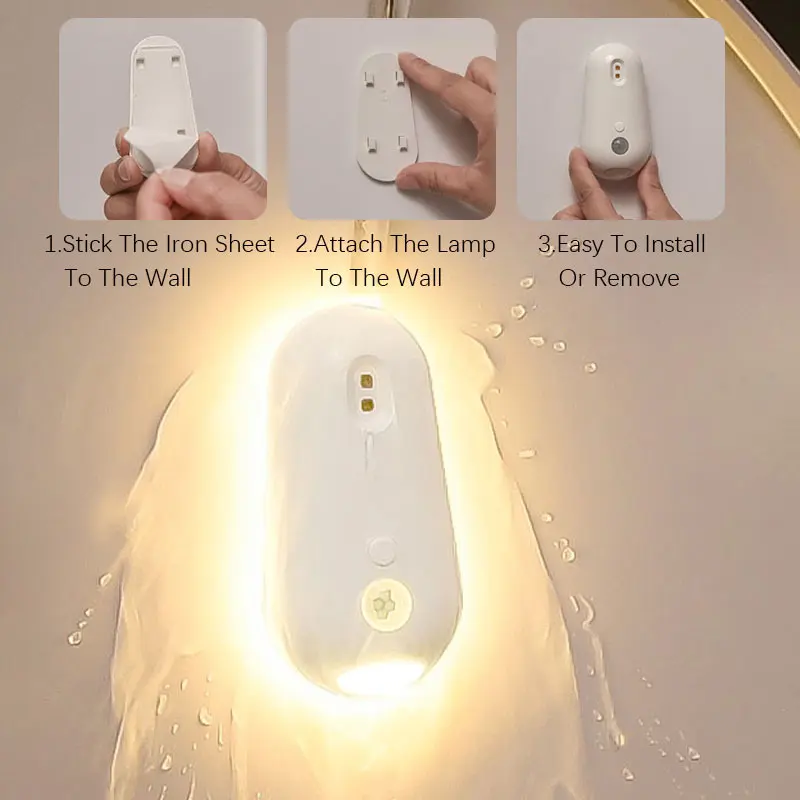 2-in-1 Toiletten-Sensorleuchte mit UV-Sterilisation, 3 Helligkeitsstufen, 120° ° Sensorgestützter Winkelregler für die Heimtoilette – Detail 10