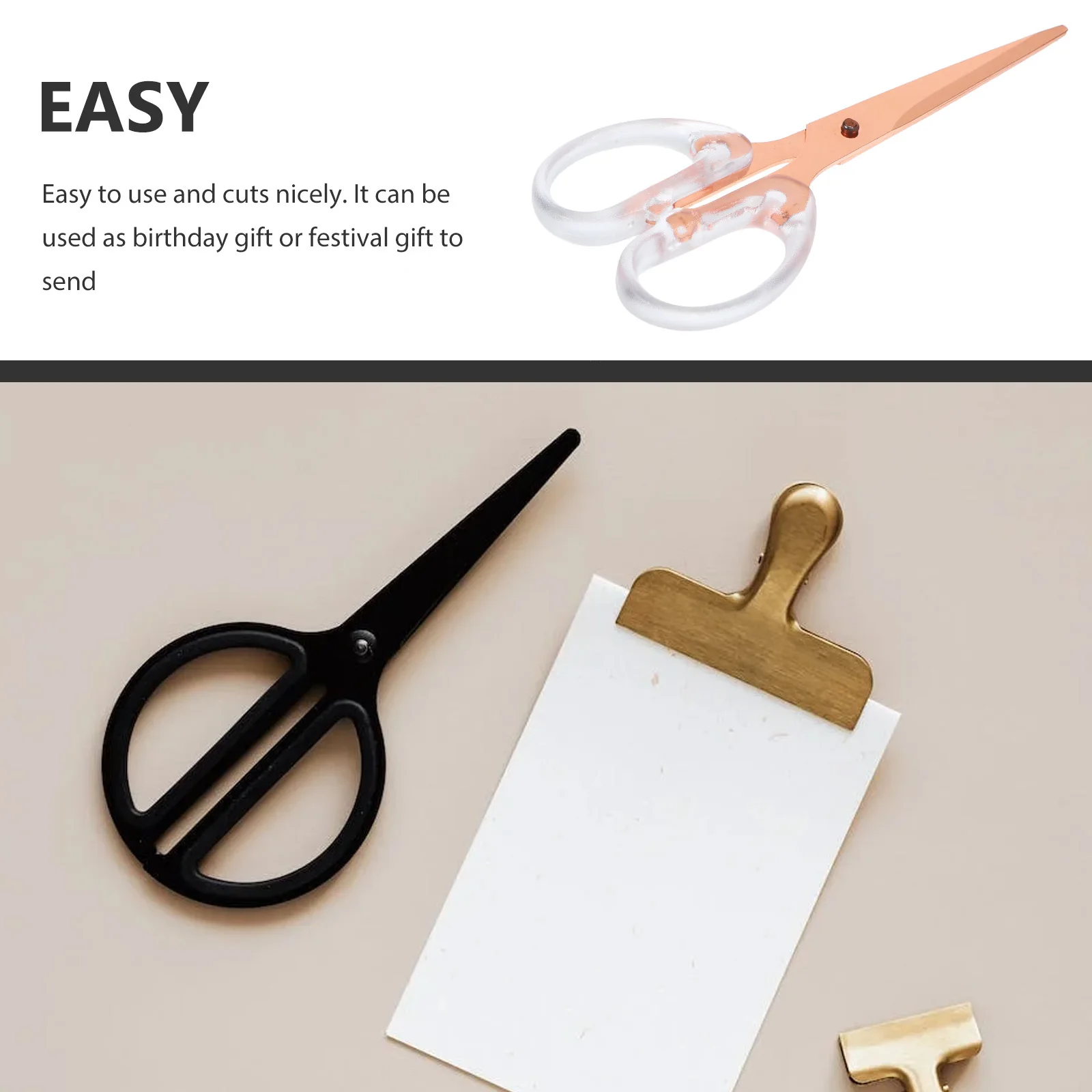 Portable Paper Scissors for School Office Crafting High Precision Detail Cutting Ideal for Greeting Cards Memory Books Birthday