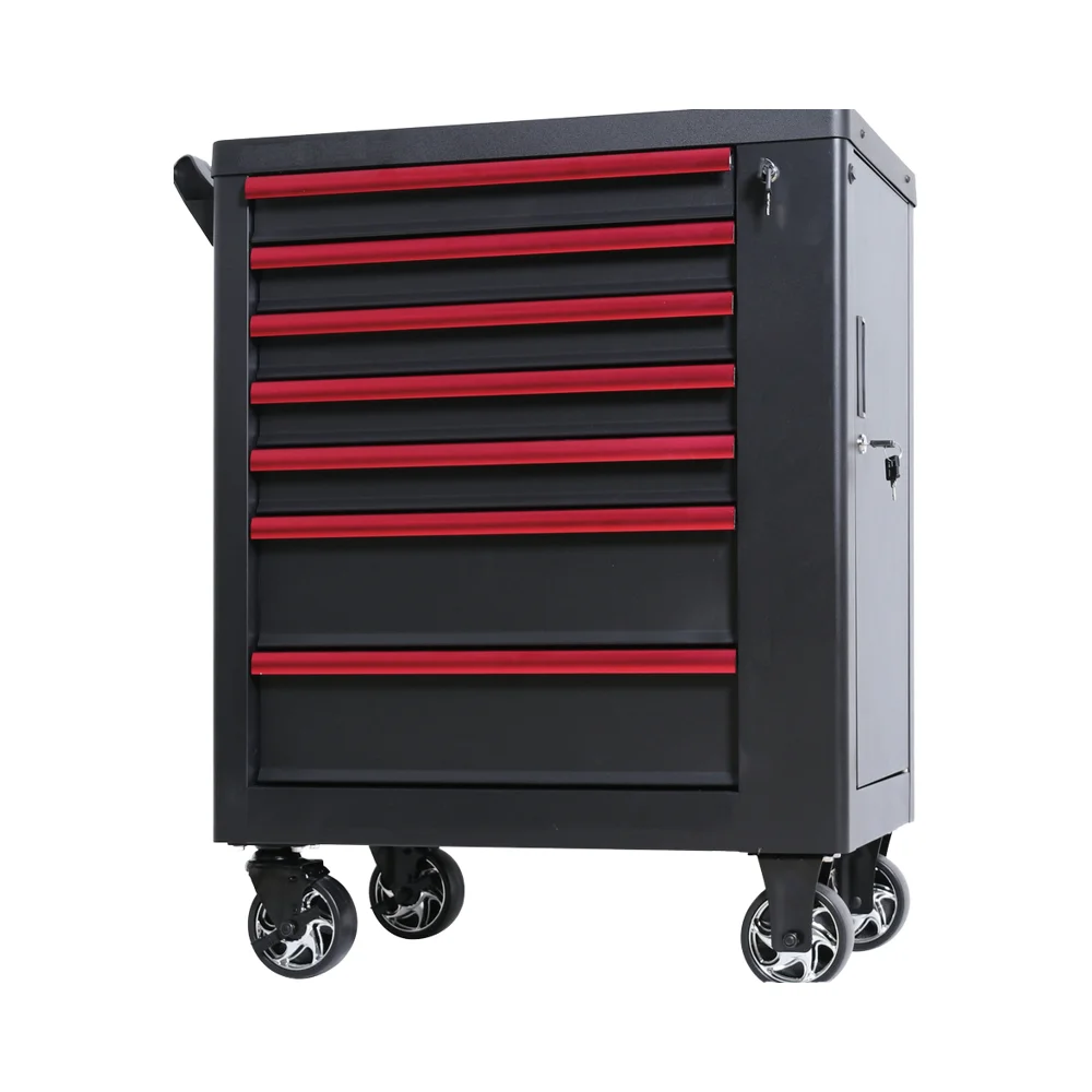 

Best-Selling 7-Drawer Auto Repair Tool Trolley Customizable Craftsman Logo Laser Lockable Features Car Storage OEM Supported