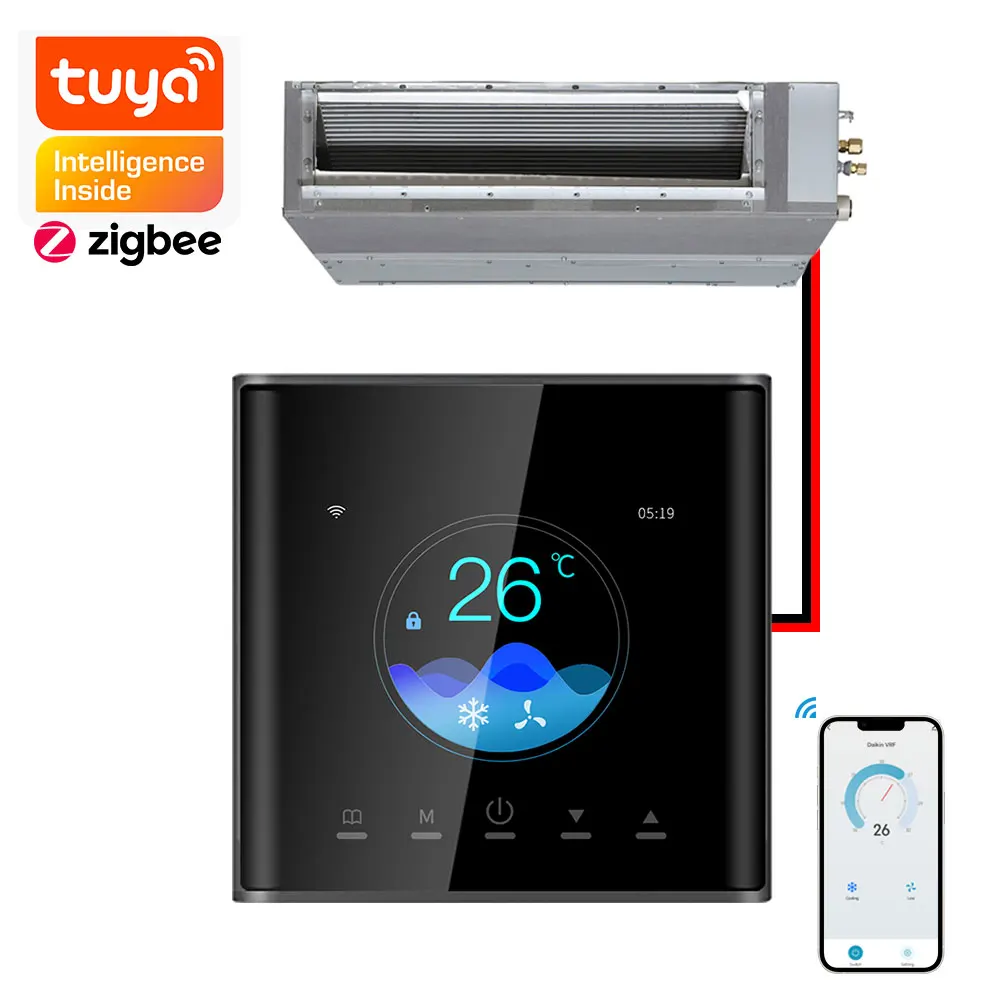 

ZigBee Wifi Direct Tuya Smart Daikin Central Air Conditioner VRF VRV Thermostat Work With Alexa Google Home Yandex Smartthing