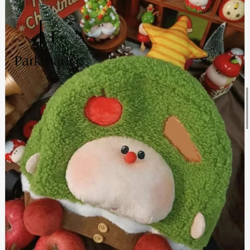 حقيبة ظهر لطيفة على شكل حيوان من القطيفة مع حقيبة نهارية على شكل شخصية كرتونية على شكل نجمة كاواي للفتيات والأطفال حقيبة مدرسية هدية تنكرية لأنماط عيد الميلاد