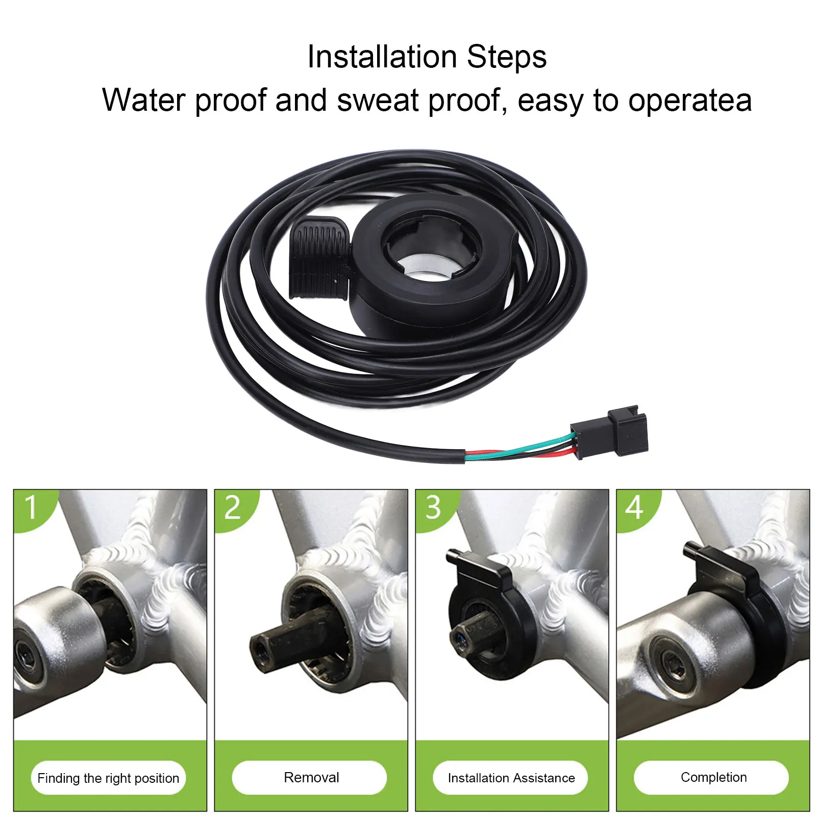 Electric Cycling Controller Kit Easy Installation 40A 36V 48V 52V H-100 Display 3 Mode Brushless Motor Speed Controller Kit