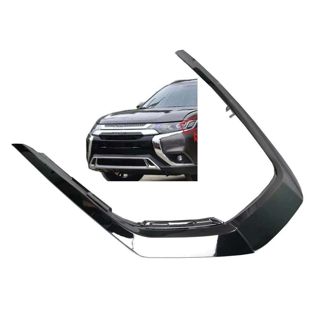 3 Pieces 2015-2019 Chrome Decoration Strip for Outlander Front Decoration for Airtrek Grille 6407A145 6407A146 6407A141 6407A142