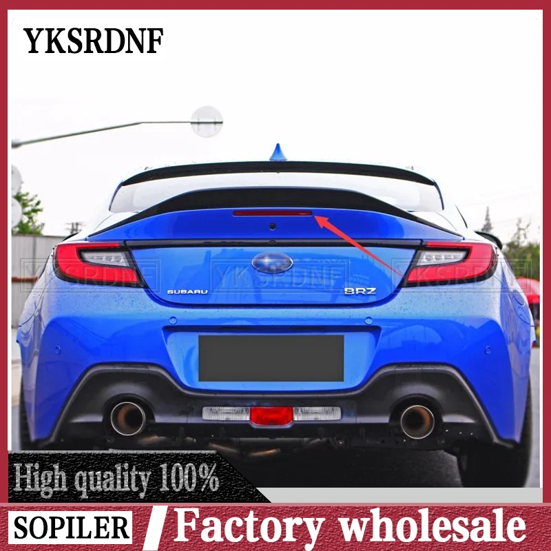 For TOYOTA ZA86 GR86 For Subaru BRZ ABS UNPAINTED /GLOSSY BLACK Spoiler REAR WING TRUNK LIP SPOILERS High Quality 2021 2022