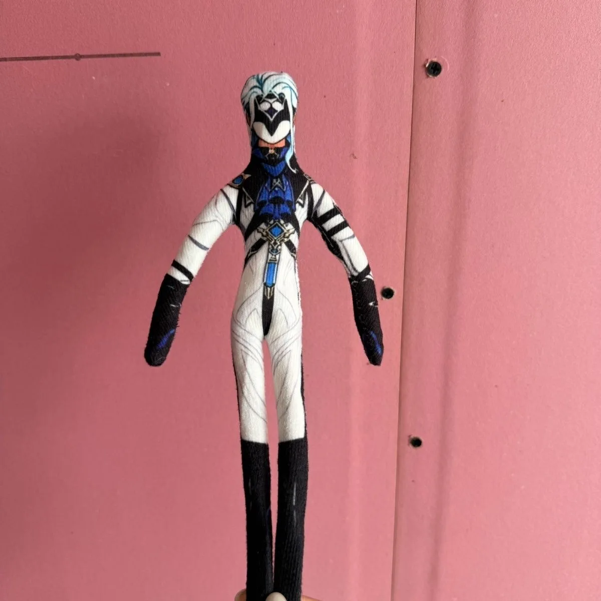 26cm Flexible Body Wire Genshin Impact Lohen / Zandik The Doctor Il Dottore / Pantalone Plush Toy Anime Game Figure Plushie Doll - view 4