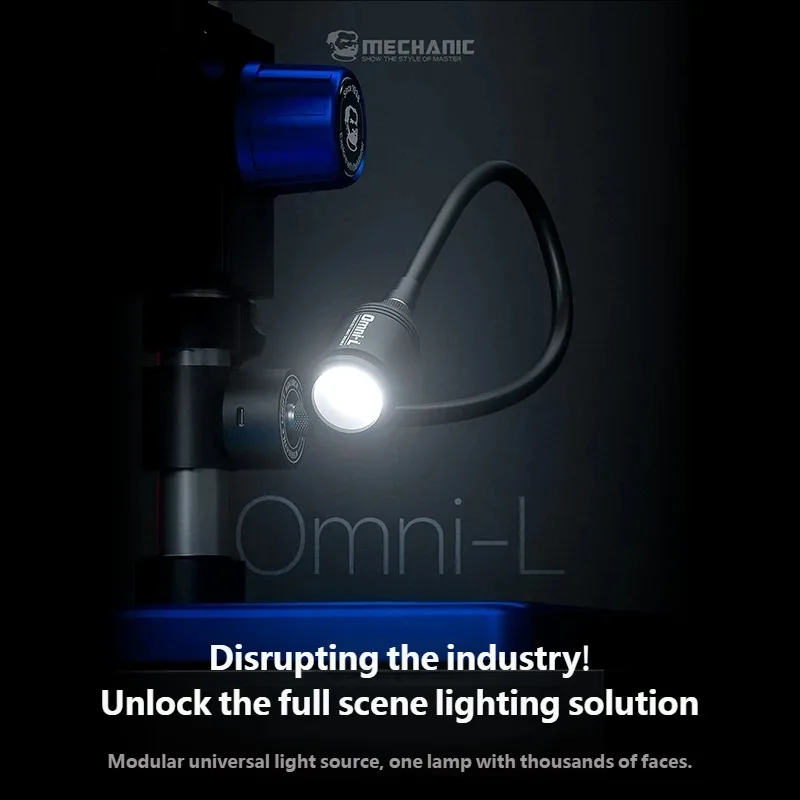 MECHANIC Omni-L Microscope Universal Light Source 5W High Light LED Lamp Bendable Magnetic Base For Mobile Phone Repair