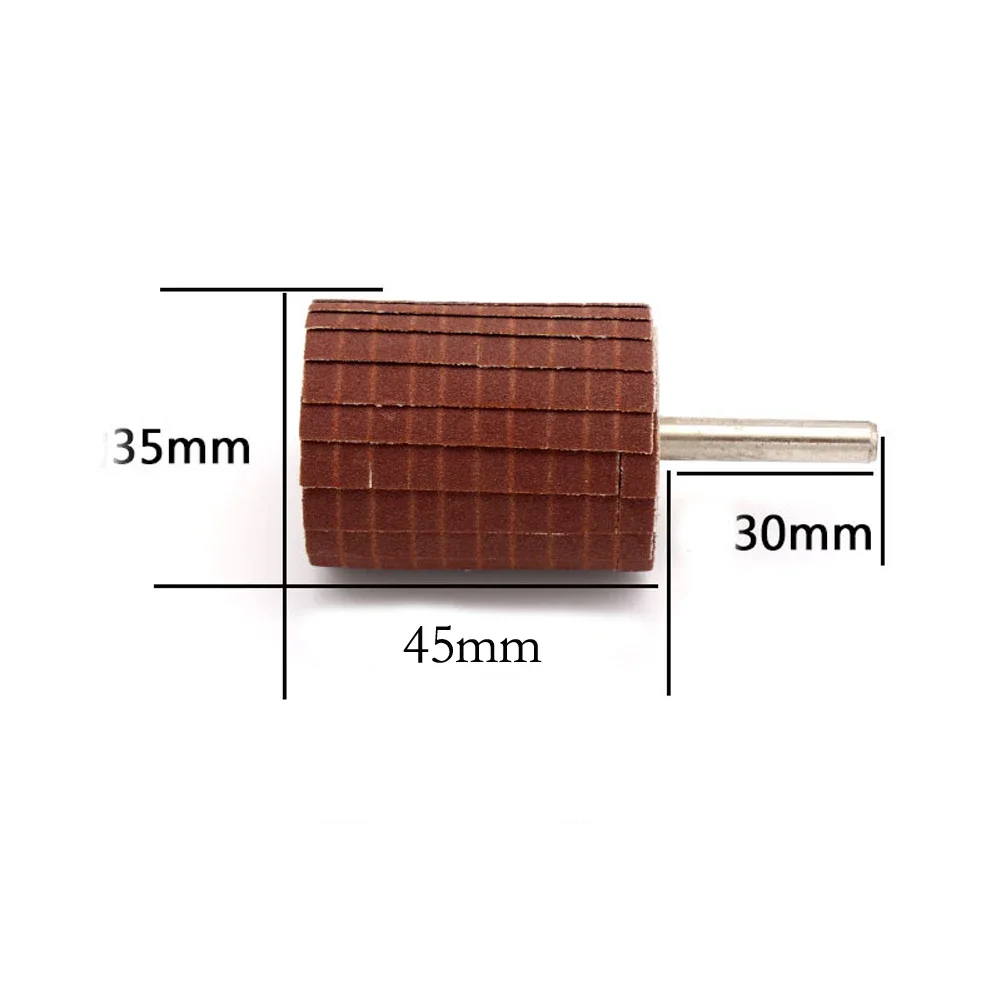 1x Sanding Flap Wheel Cloth Derusting Buffing Polishing Burr Removal 80~600 Grit 6mm Shank Abrasive Grinding Head Abrasive Tools