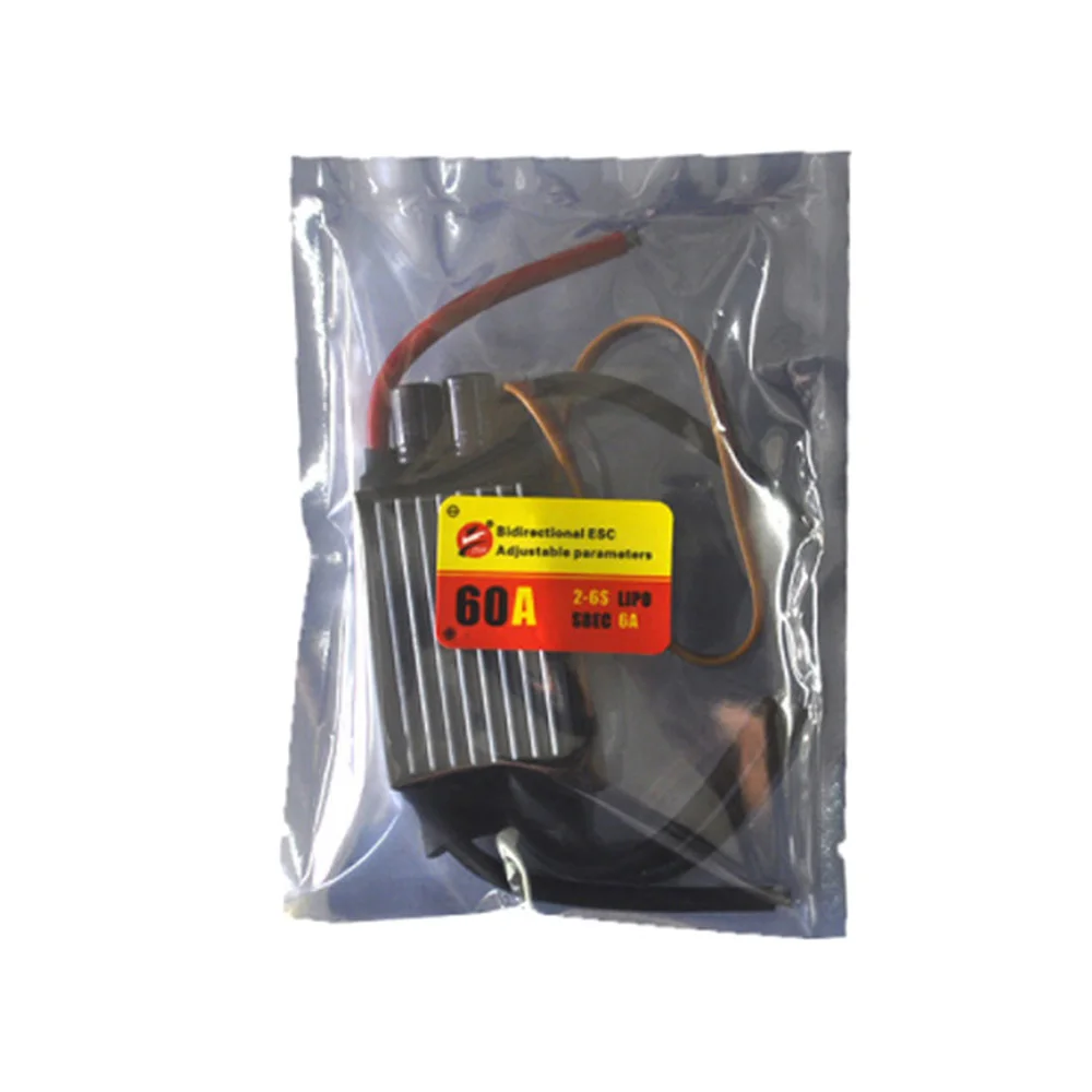 RC 40A/60A/80A/100A 2-6S SBEC 6A regolabile programmabile bidirezionale raffreddato ad acqua senza spazzole ESC dissipatore di calore RC auto barca