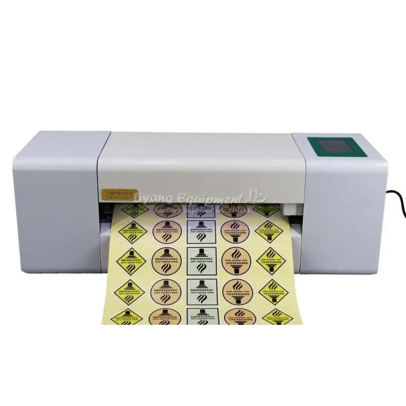 LY Touch Screen Die-Cutting Machine Digital Automatic Edge Inspection Labeler Feeding Width 350mm Film Label Sticker Plotter