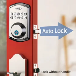 Smart Keypad Door Lock-Fingerprint  Entry Door Lock Deadbolt,  20 Touch Locking And 20 User Codes, Easy To Install And Program